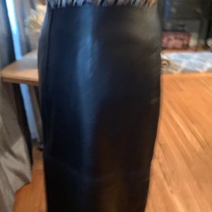 leather skirt
